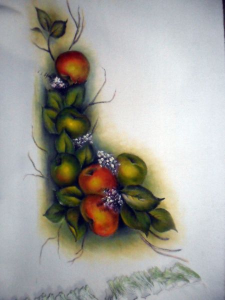 Pano de prato - ref19 - pintado à mão