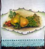 Pano de prato - ref22 - pintado à mão
