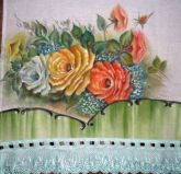 Pano de prato - ref25 - pintado à mão